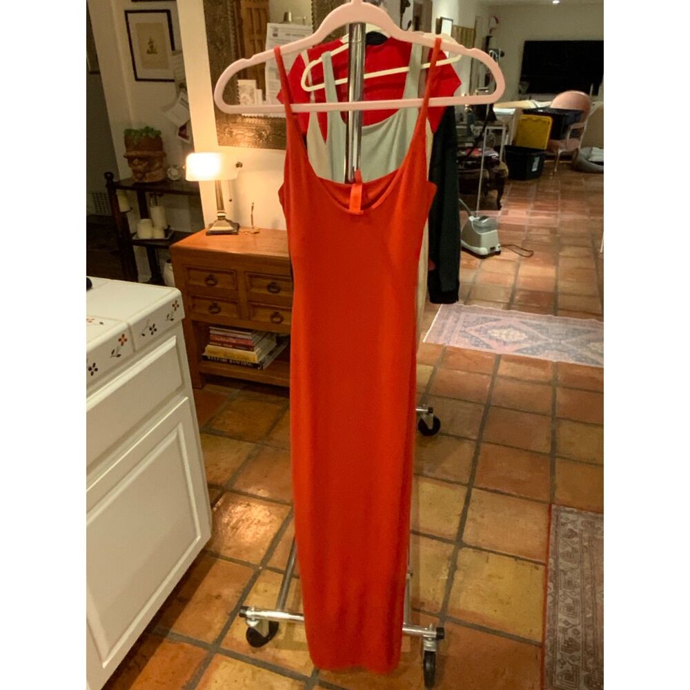 SKIMS Red Bodycon Maxi Dress Size XS